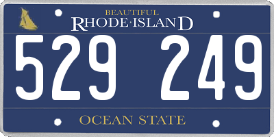 RI license plate 529249
