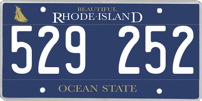RI license plate 529252