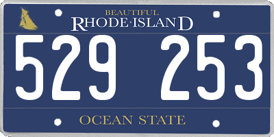 RI license plate 529253