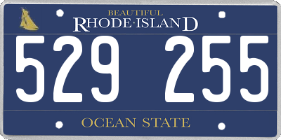 RI license plate 529255