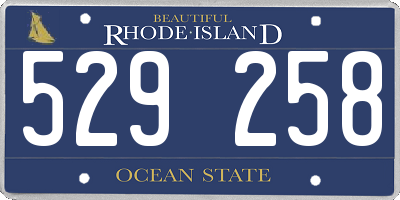 RI license plate 529258