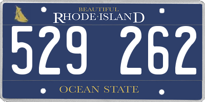 RI license plate 529262