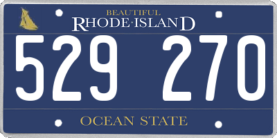 RI license plate 529270