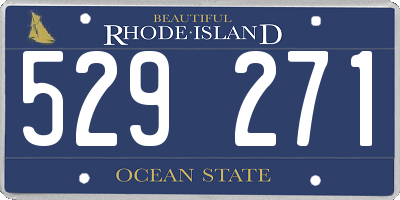 RI license plate 529271