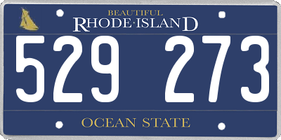RI license plate 529273