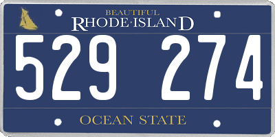 RI license plate 529274