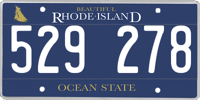 RI license plate 529278