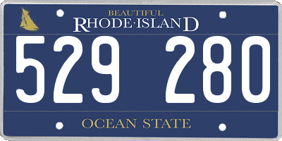 RI license plate 529280