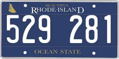 RI license plate 529281