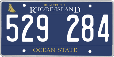 RI license plate 529284