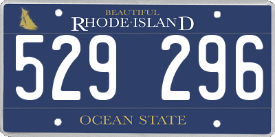 RI license plate 529296