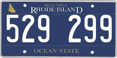 RI license plate 529299