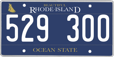 RI license plate 529300