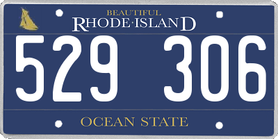 RI license plate 529306