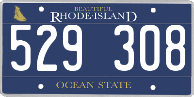 RI license plate 529308