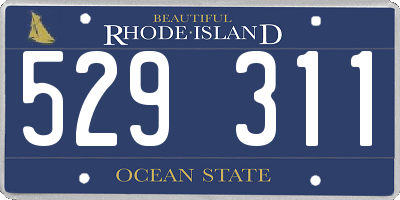 RI license plate 529311
