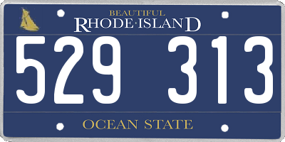 RI license plate 529313