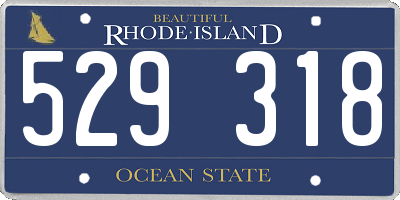RI license plate 529318