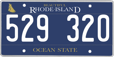 RI license plate 529320