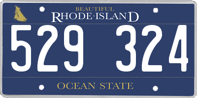 RI license plate 529324