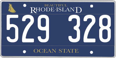 RI license plate 529328