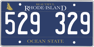 RI license plate 529329