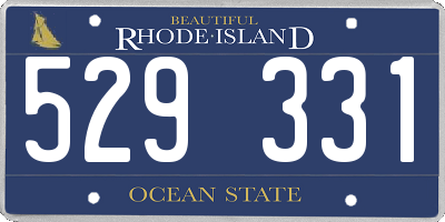 RI license plate 529331