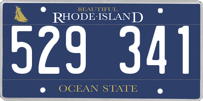 RI license plate 529341