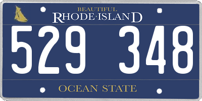 RI license plate 529348