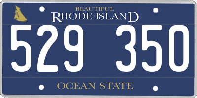 RI license plate 529350