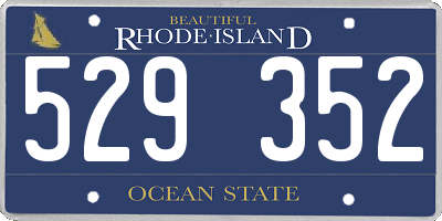 RI license plate 529352