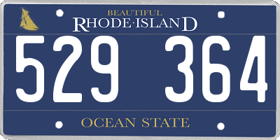 RI license plate 529364