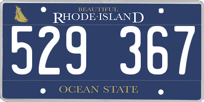 RI license plate 529367