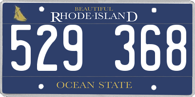 RI license plate 529368