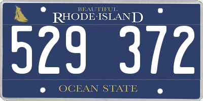RI license plate 529372