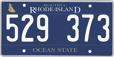 RI license plate 529373