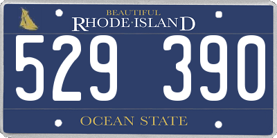 RI license plate 529390
