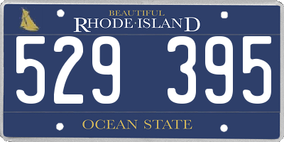 RI license plate 529395