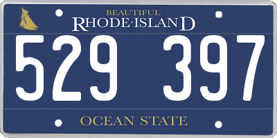 RI license plate 529397