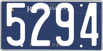 RI license plate 5294