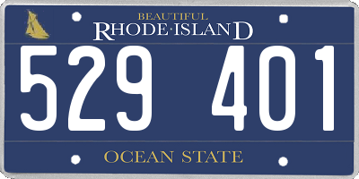 RI license plate 529401