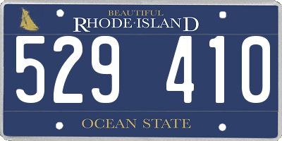 RI license plate 529410