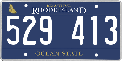 RI license plate 529413