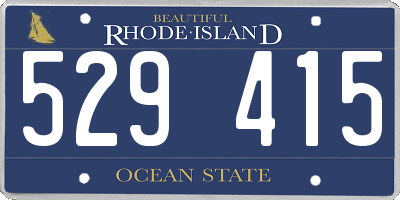 RI license plate 529415