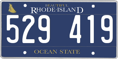RI license plate 529419