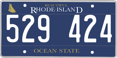 RI license plate 529424