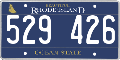 RI license plate 529426