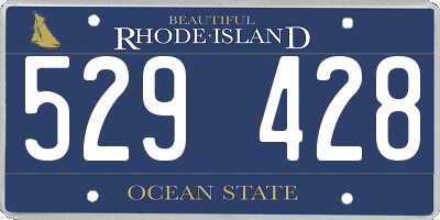 RI license plate 529428