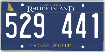 RI license plate 529441