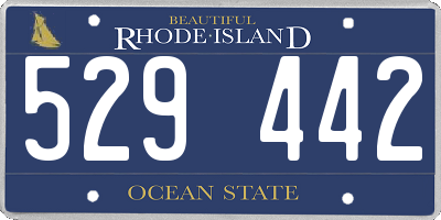 RI license plate 529442